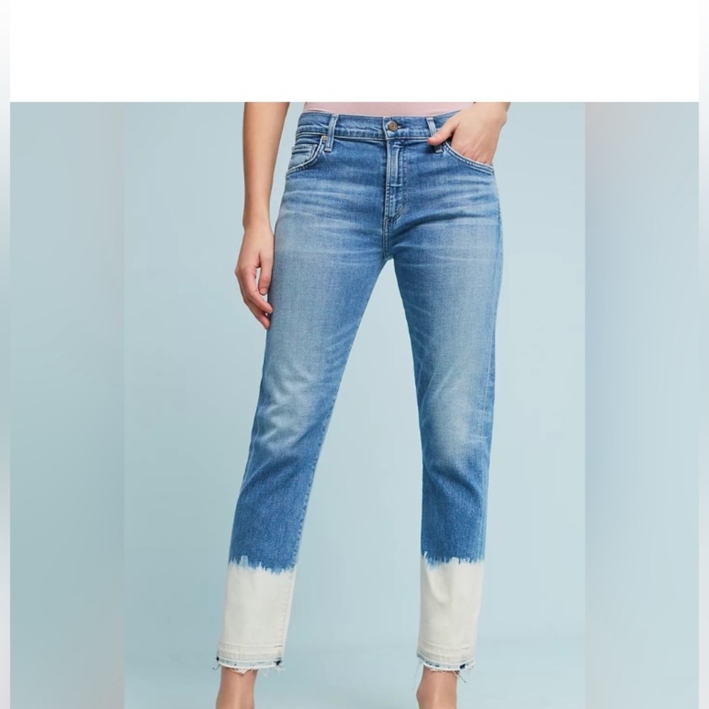NWT Citizens of Humanity Agnes Crop mid rise slim straight size 24